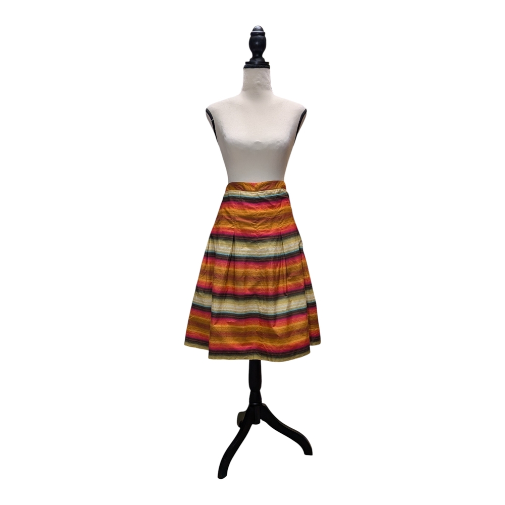 *2 FOR 1* Talbots Black and Multicolor A-Line Skirt - Picture 5 of 8